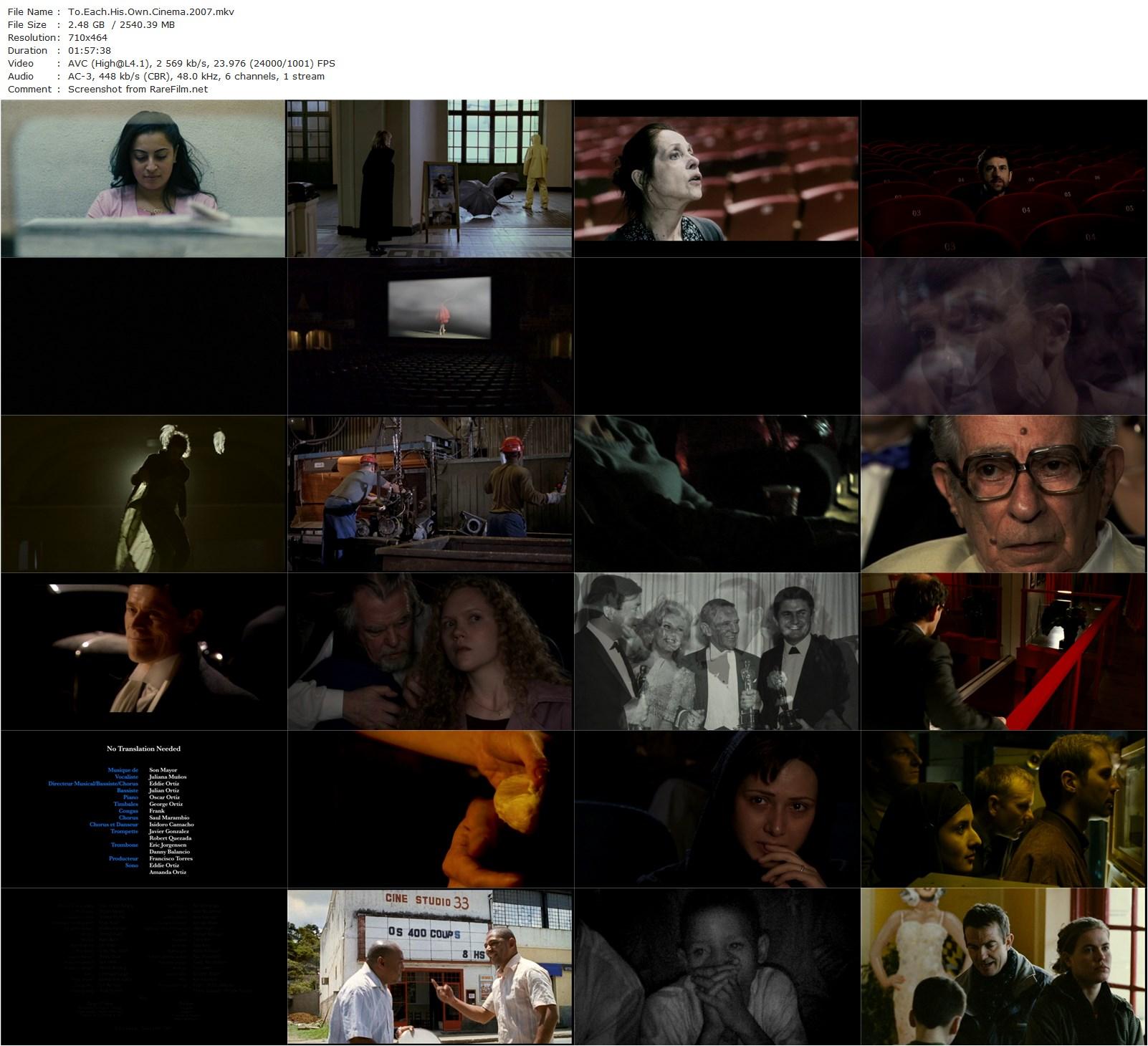 To Each His Own Cinema (2007)-poster