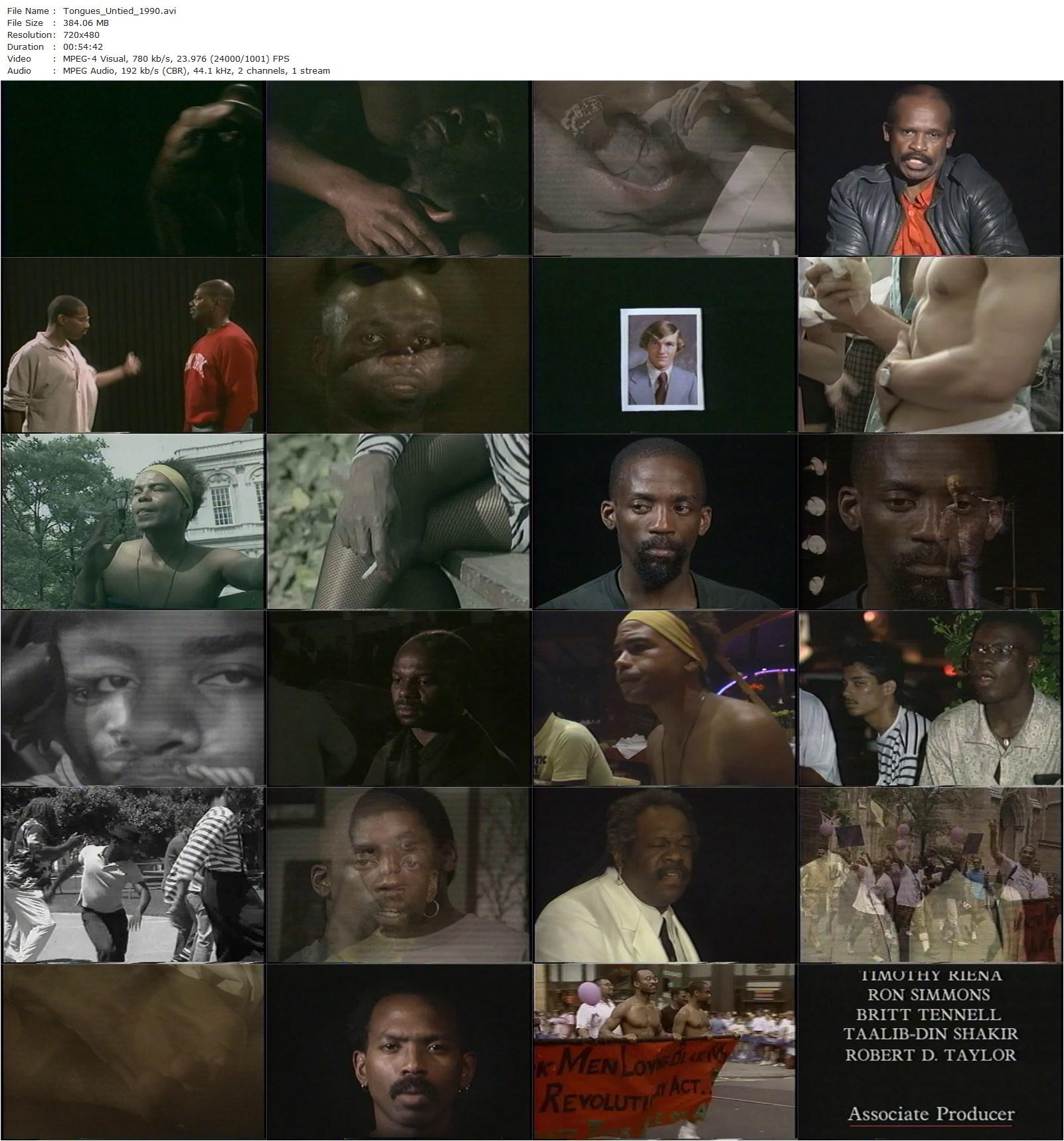 Tongues Untied (1990) Marlon Riggs, Michael Bell, Kerrigan Black-poster