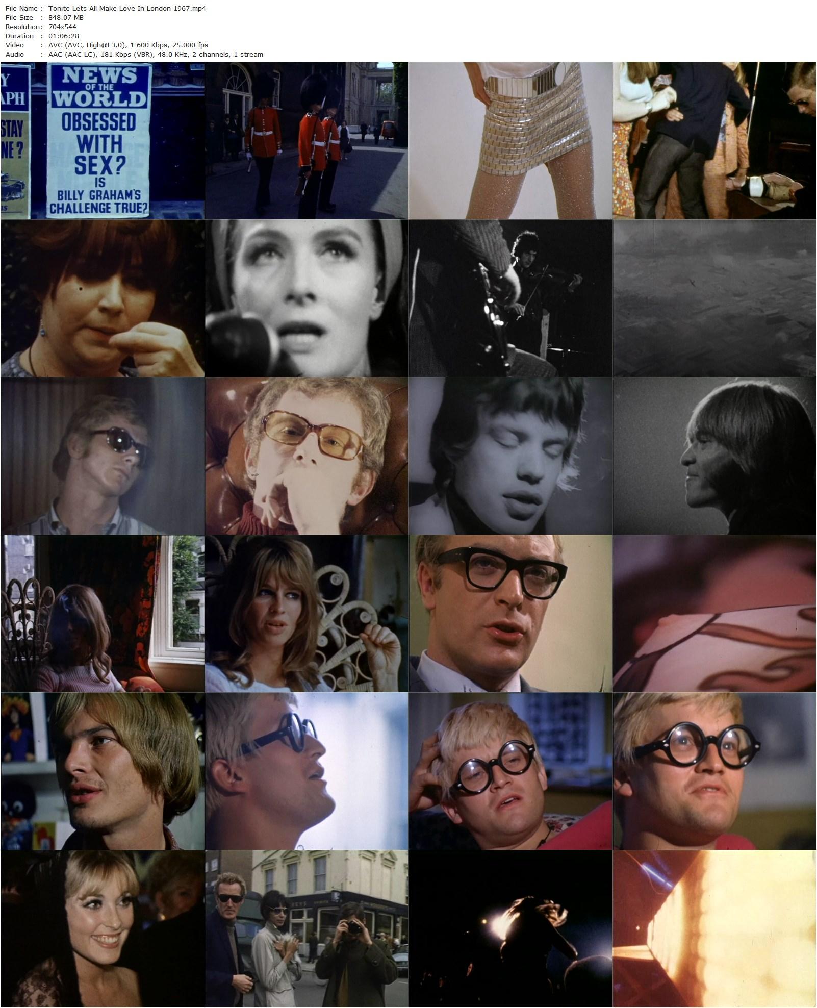 Tonite Let’s All Make Love in London (1967) Peter Whitehead, Alan Aldridge, Julie Christie, David Hockney-poster