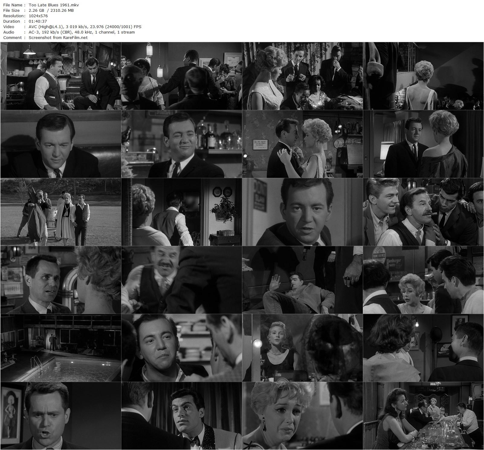 Too Late Blues (1961) John Cassavetes, Bobby Darin, Stella Stevens, Everett Chambers-poster