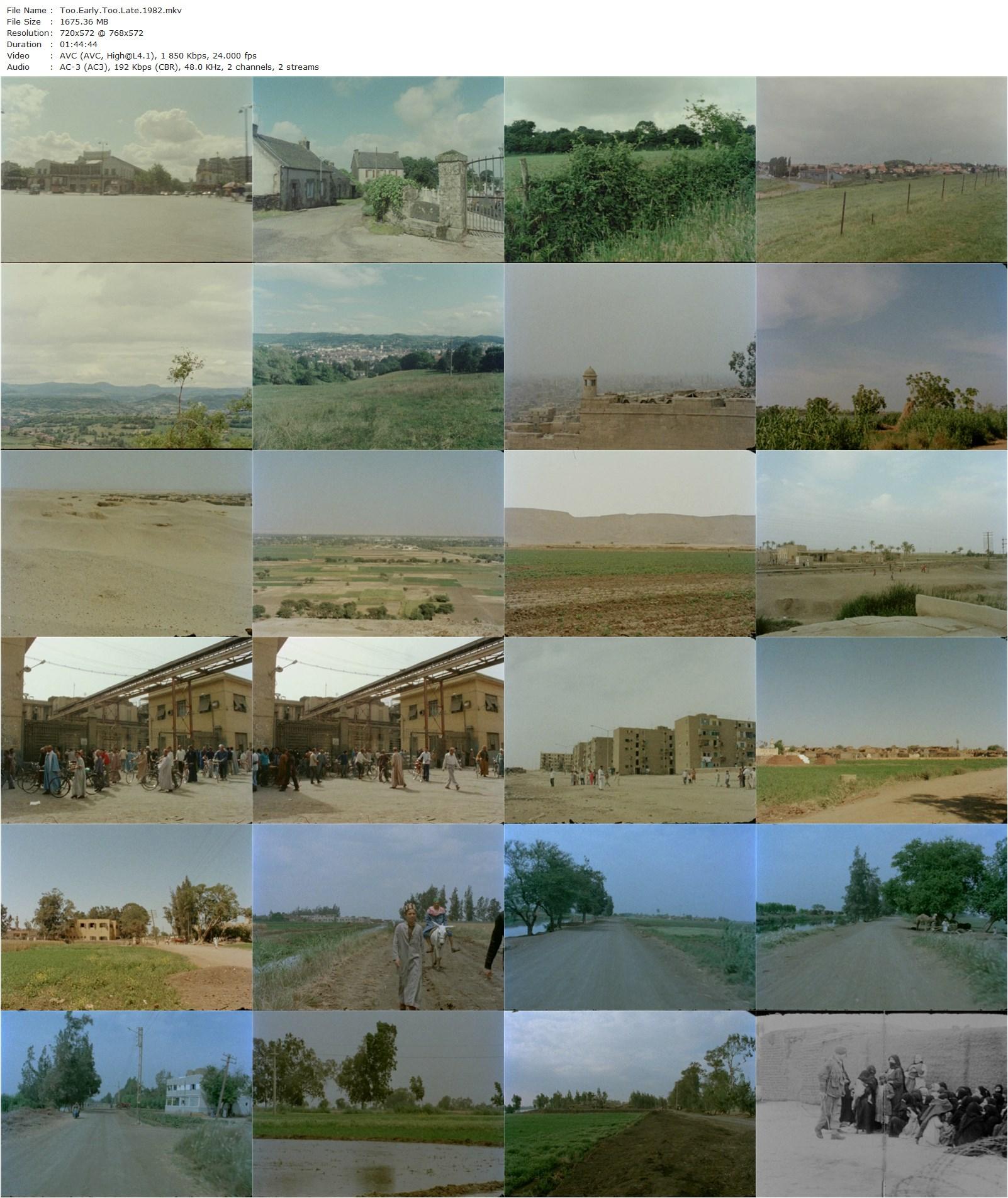 Too Early, Too Late (1982) Danièle Huillet, Jean-Marie Straub, Bahgat Elnadi, Gérard Samaan-poster