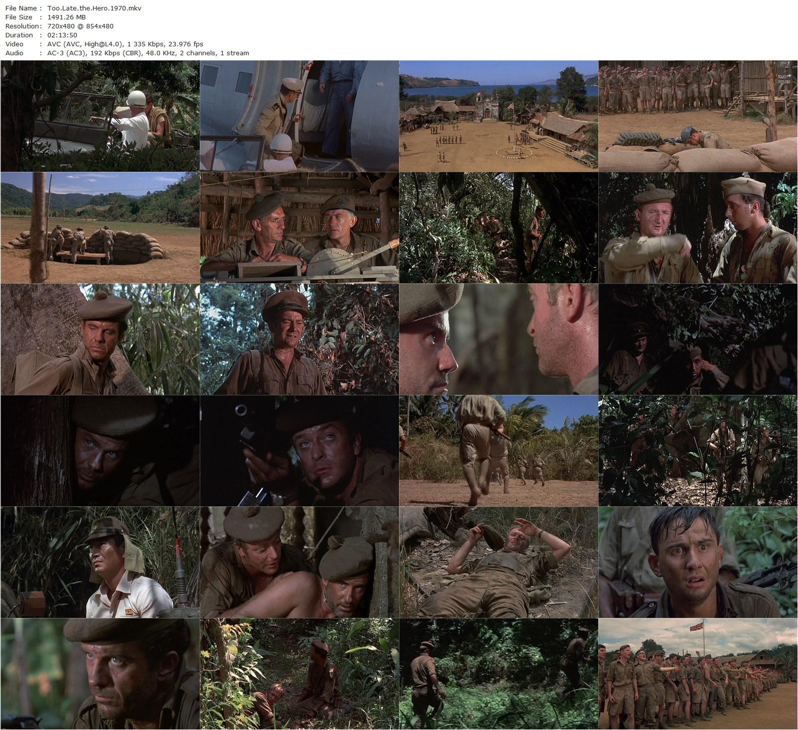 Too Late the Hero (1970) Robert Aldrich, Michael Caine, Cliff Robertson, Ian Bannen-poster