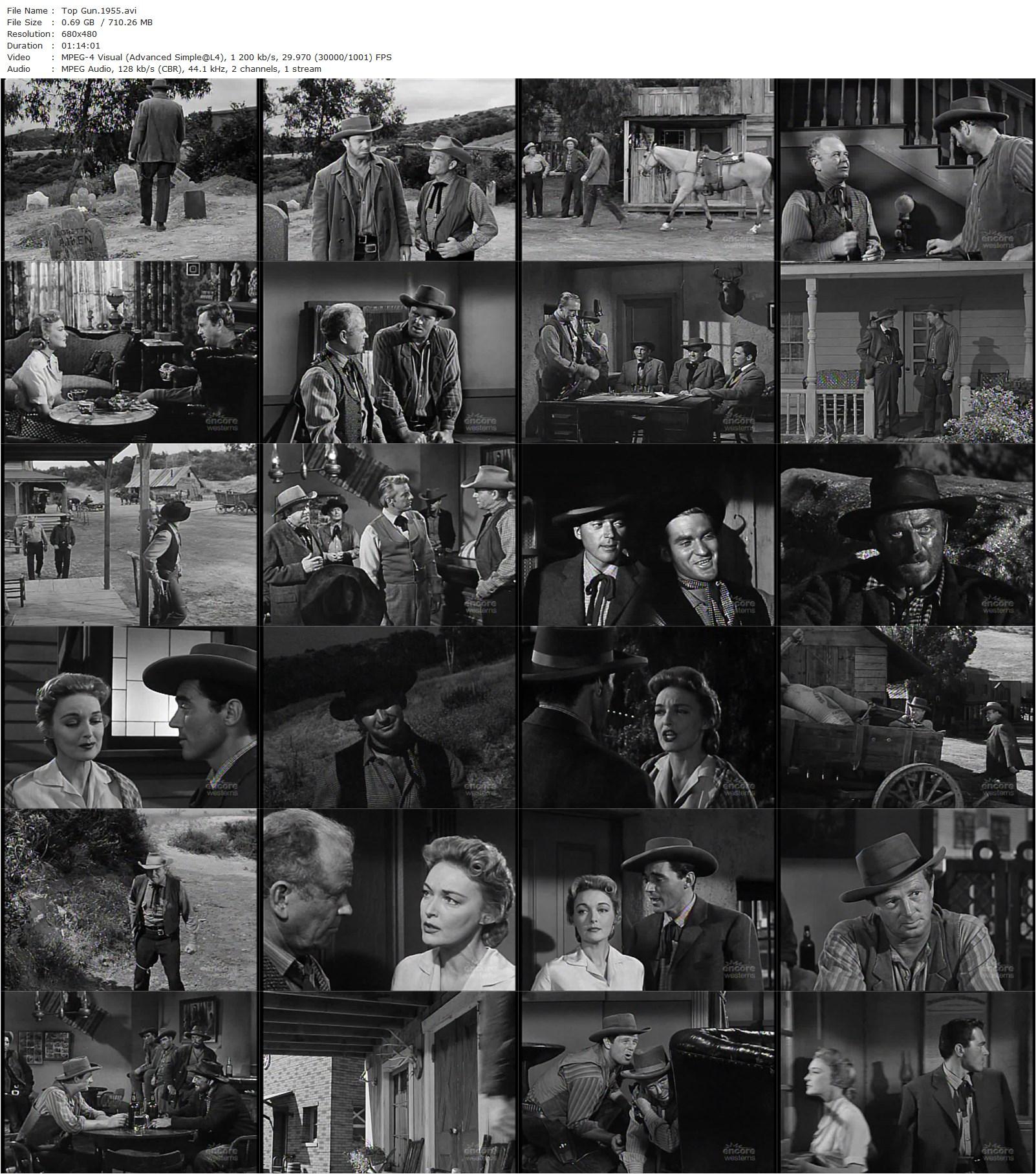 Top Gun (1955) Ray Nazarro, Sterling Hayden, William Bishop, Karin Booth-poster