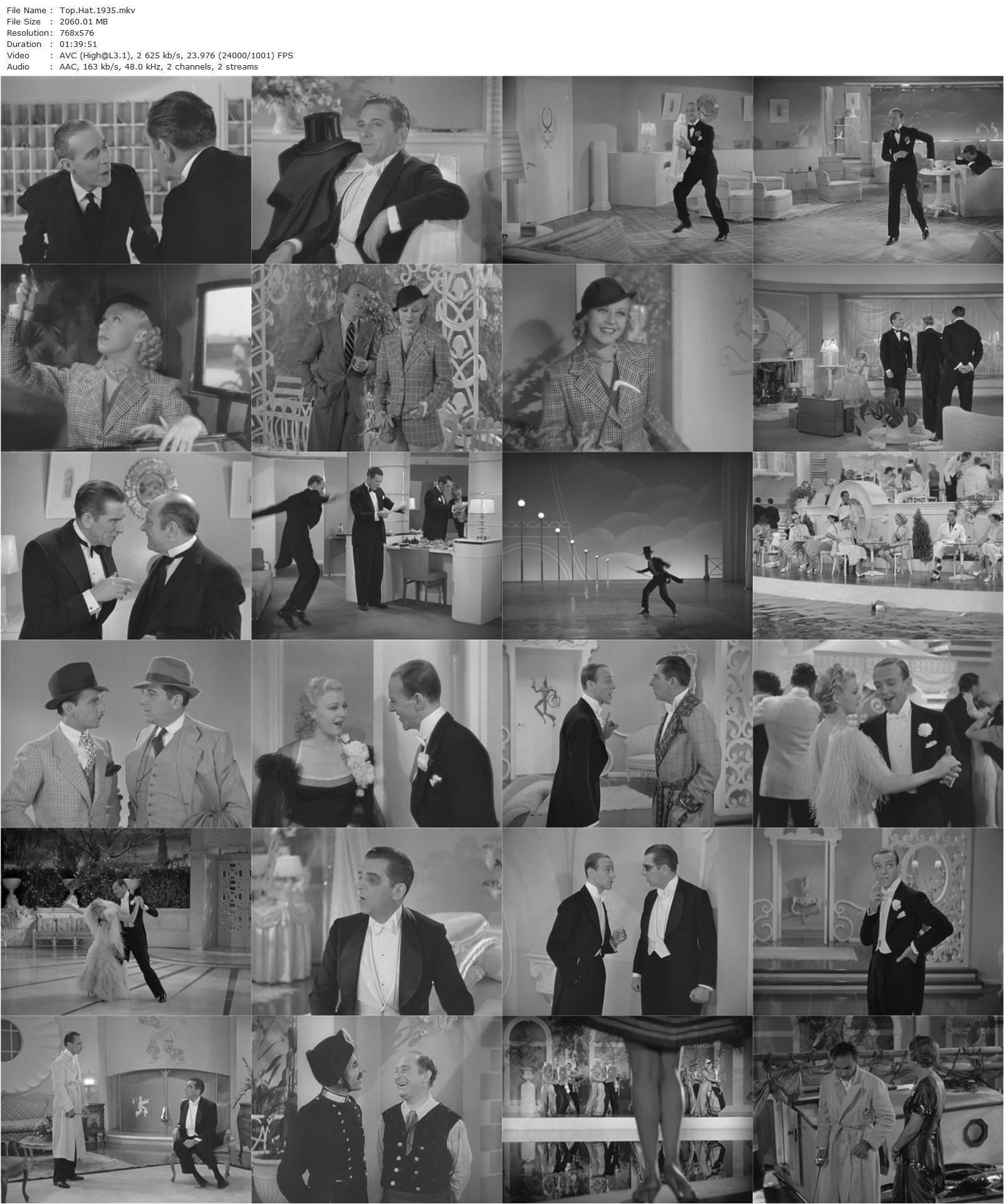 Top Hat (1935) Mark Sandrich, Fred Astaire, Ginger Rogers, Edward Everett Horton-poster