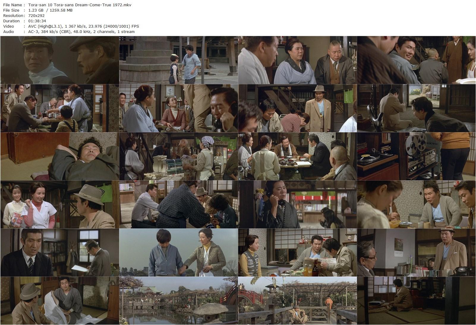 Tora-san 10 AKA Otoko wa tsurai yo: Torajiro yumemakura (1972) Yôji Yamada, Kiyoshi Atsumi, Chieko Baishô, Kaoru Yachigusa-poster