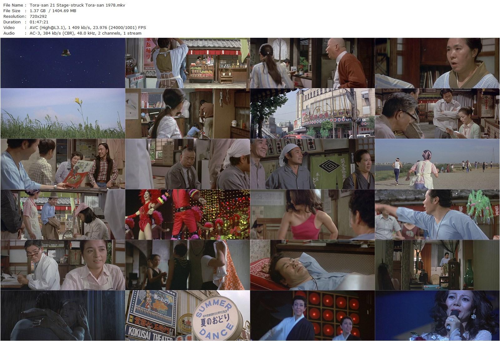 Tora-san 21 AKA Otoko wa tsurai yo: Torajiro wagamichi wo yuku (1978) Yôji Yamada, Kiyoshi Atsumi, Chieko Baishô, Nana Kinomi-poster