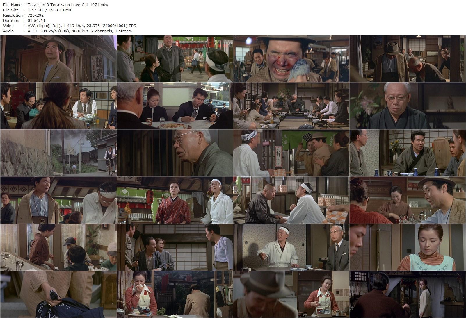 Tora-san 8 AKA Otoko wa tsurai yo: Torajiro koiuta (1971) Yôji Yamada, Kiyoshi Atsumi, Chieko Baishô, Junko Ikeuchi-poster