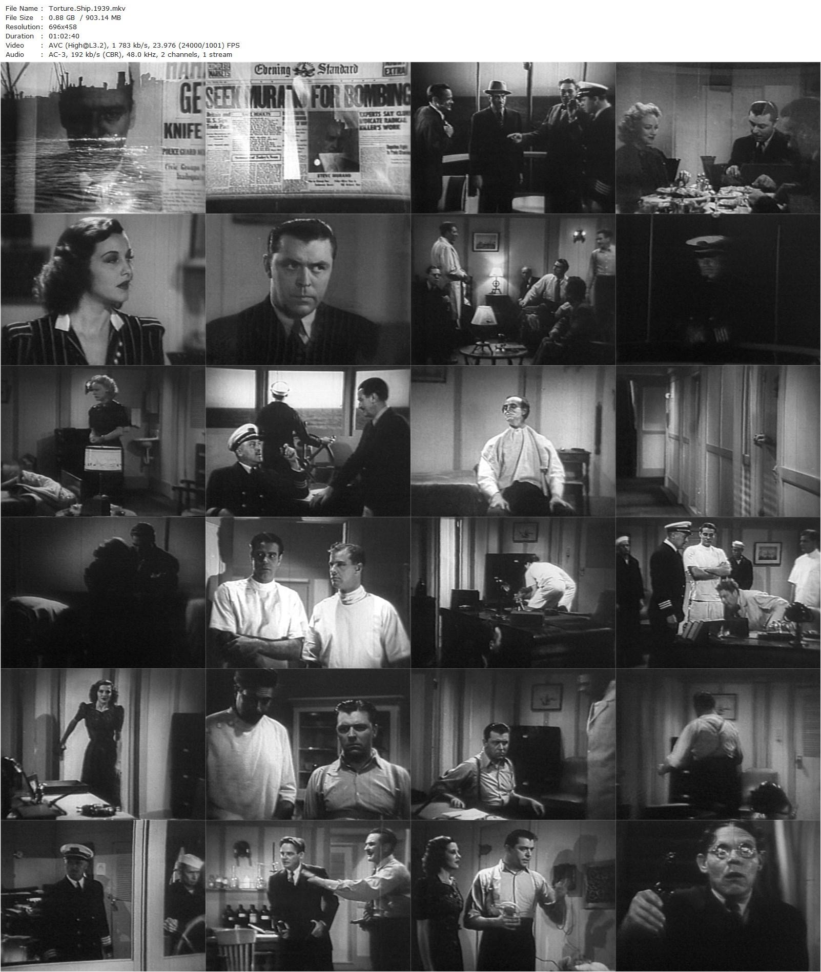 Torture Ship (1939) Victor Halperin, Lyle Talbot, Irving Pichel, Julie Bishop-poster