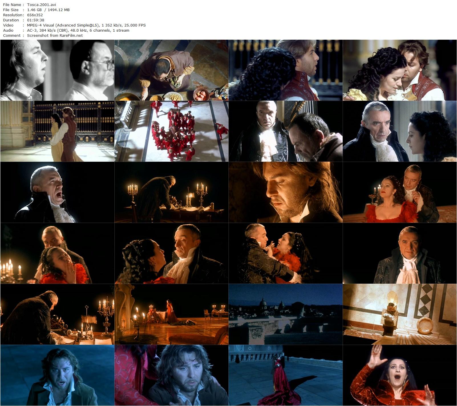 Tosca (2001) Benoît Jacquot, Angela Gheorghiu, Roberto Alagna, Ruggero Raimondi-poster