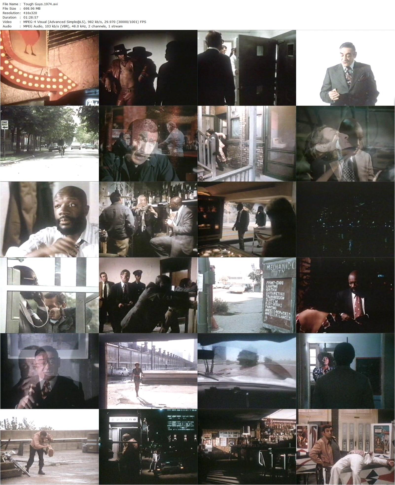 Tough Guys (1974) Duccio Tessari, Lino Ventura, Isaac Hayes, Fred Williamson-poster