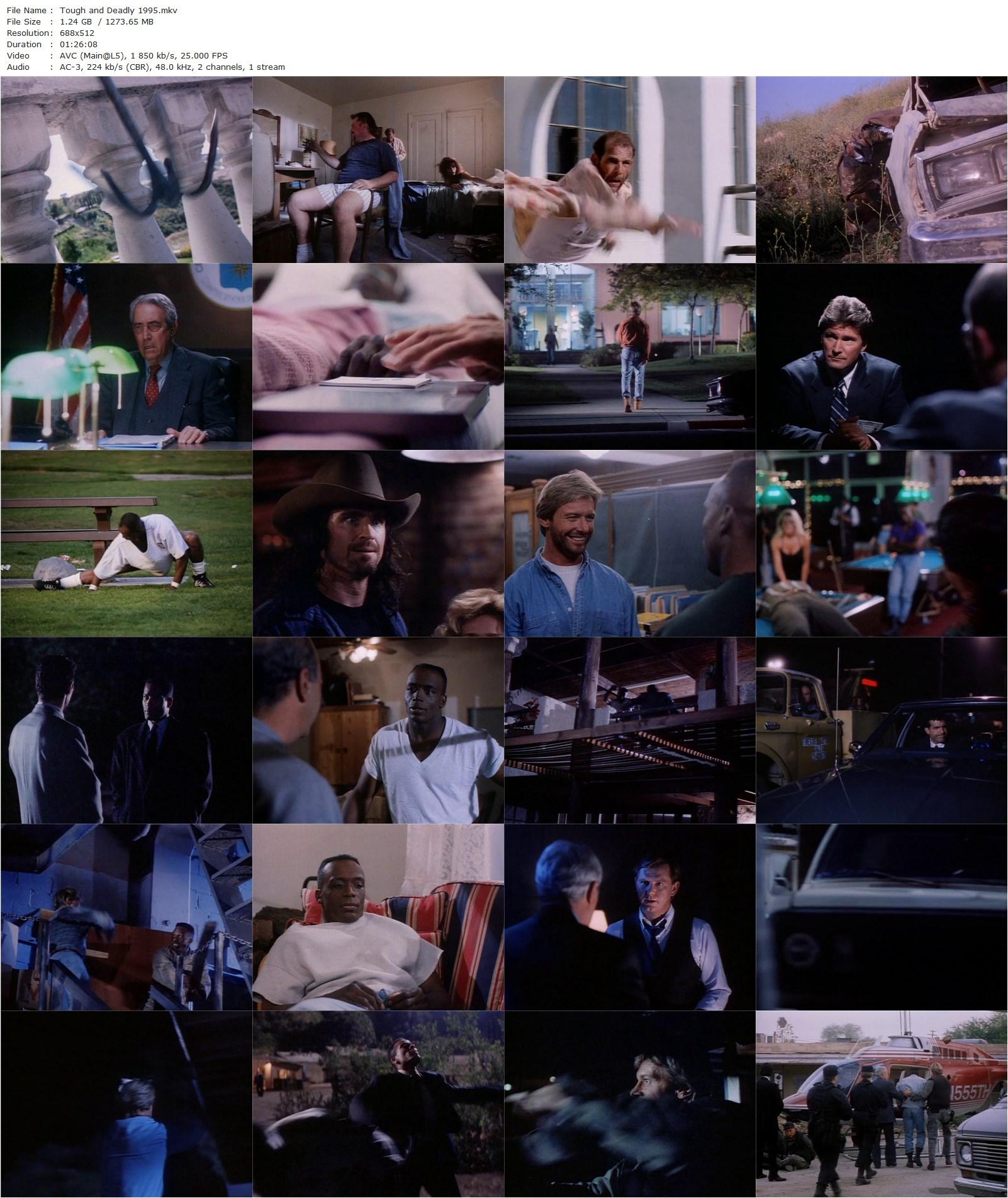 Tough and Deadly (1995) Steve Cohen, Billy Blanks, Roddy Piper, Richard Norton-poster