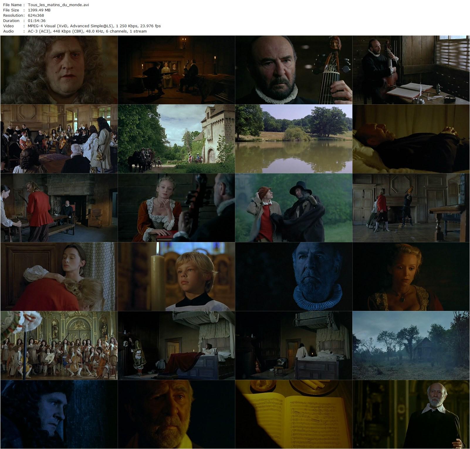 All the Mornings of the World (1991) Alain Corneau, Gérard Depardieu, Jean-Pierre Marielle, Anne Brochet-poster