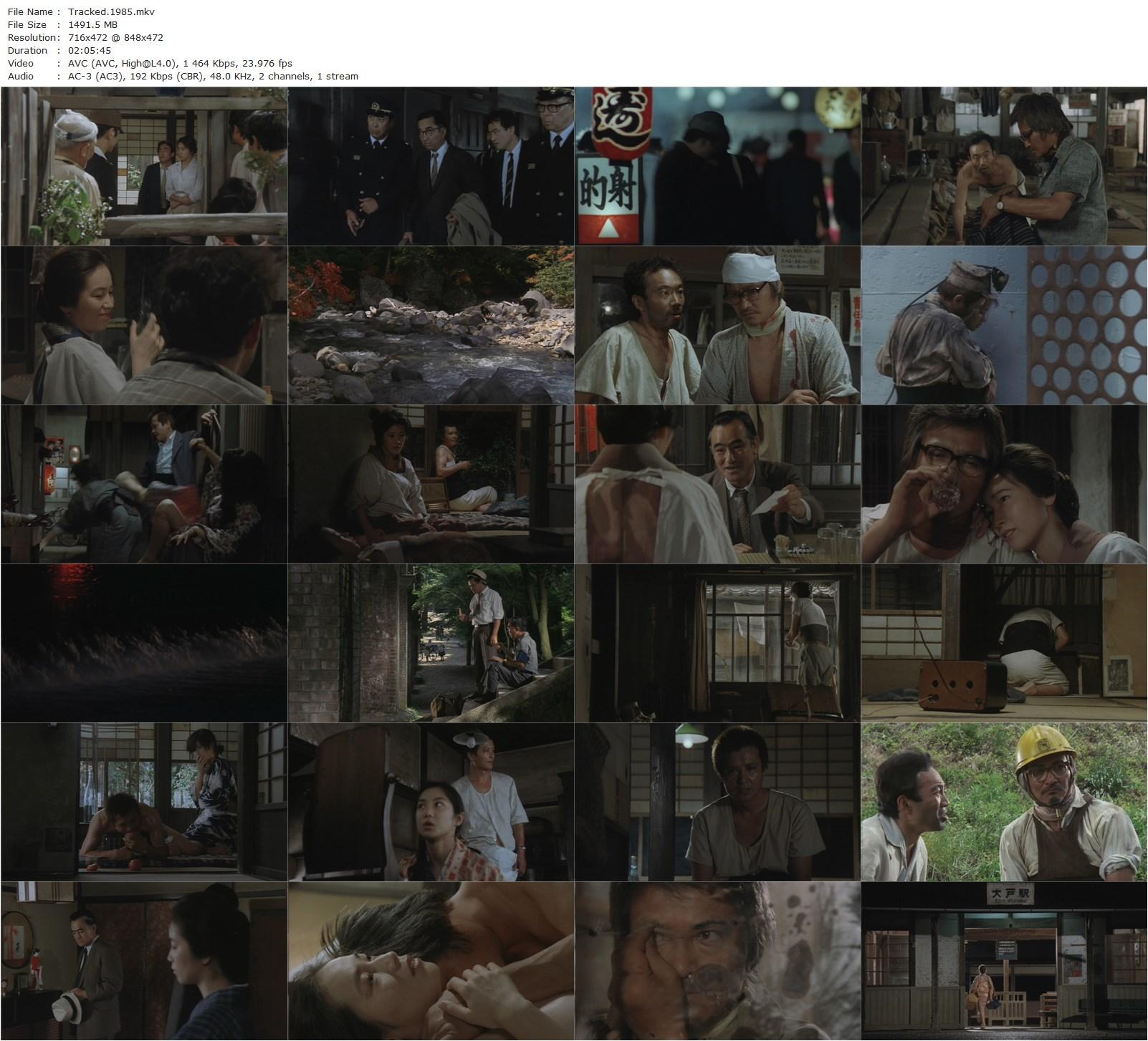 Tracked (1985) Hideo Gosha, Ken Ogata, Atsuko Asano, Takuzô Kawatani-poster