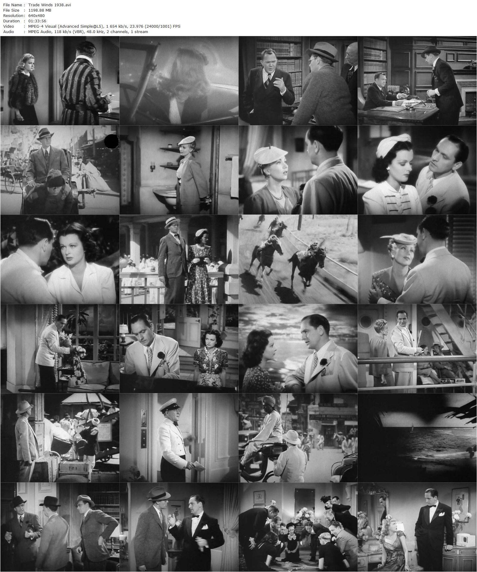 Trade Winds (1938) Tay Garnett, Fredric March, Joan Bennett, Ralph Bellamy-poster