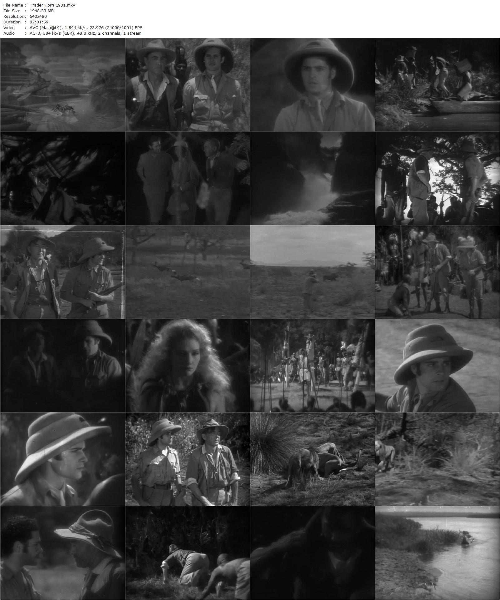 Trader Horn (1931) W.S. Van Dyke, Harry Carey, Edwina Booth, Duncan Renaldo-poster