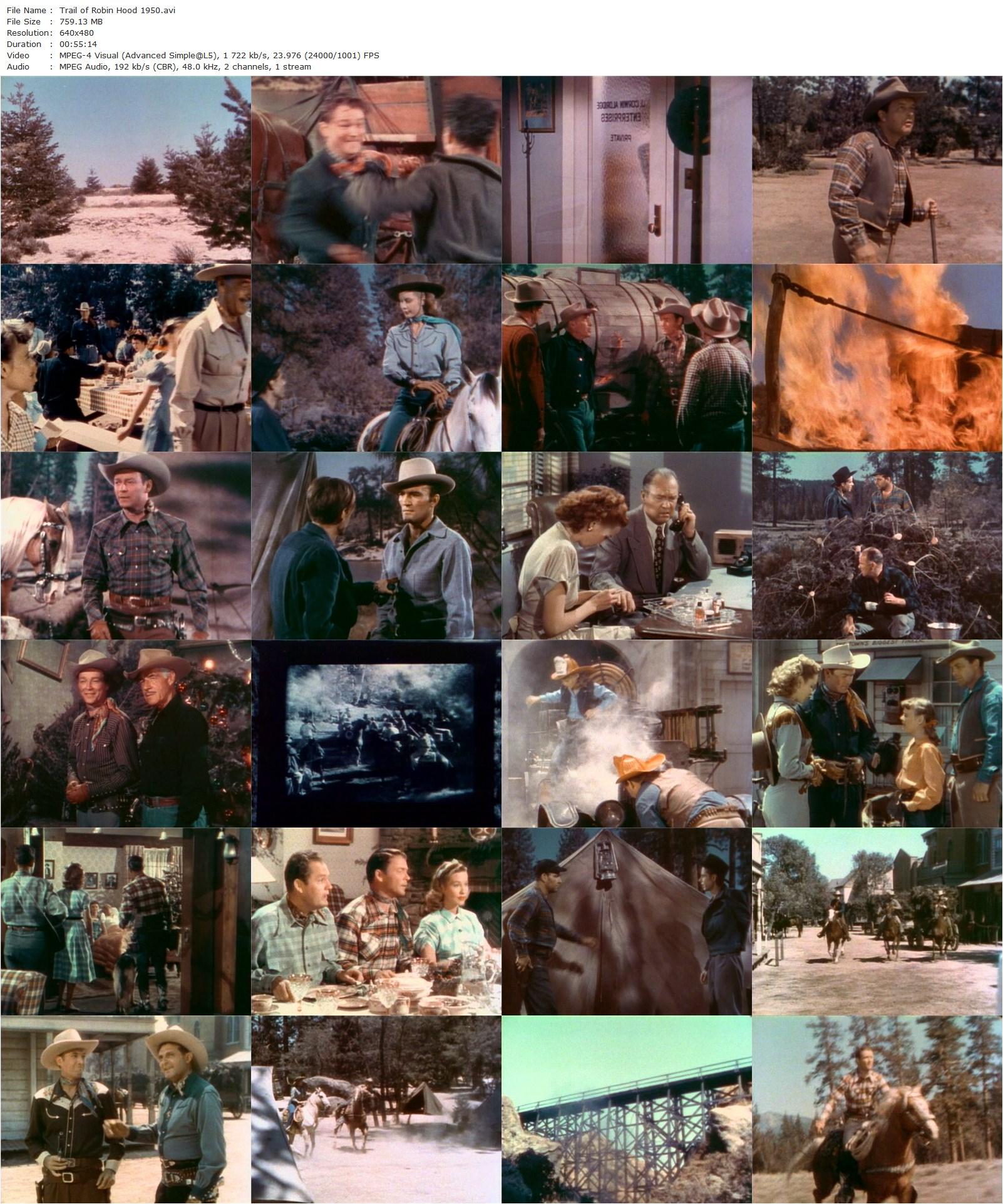 Trail of Robin Hood (1950) William Witney, Roy Rogers, Trigger, Penny Edwards-poster