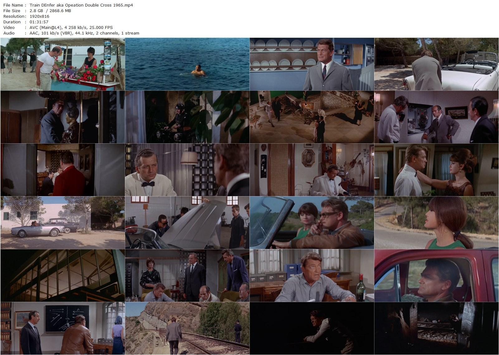 Operation Double Cross / Train d’enfer (1965) Gilles Grangier, Jean Marais, Marisa Mell, Gérard Tichy-poster