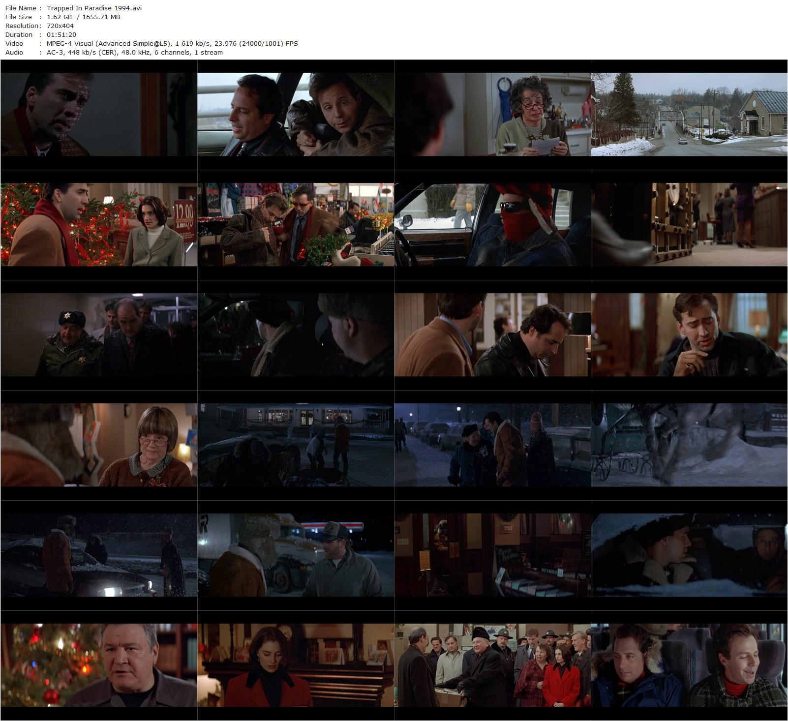 Trapped in Paradise (1994) George Gallo, Nicolas Cage, Jon Lovitz, Dana Carvey-poster