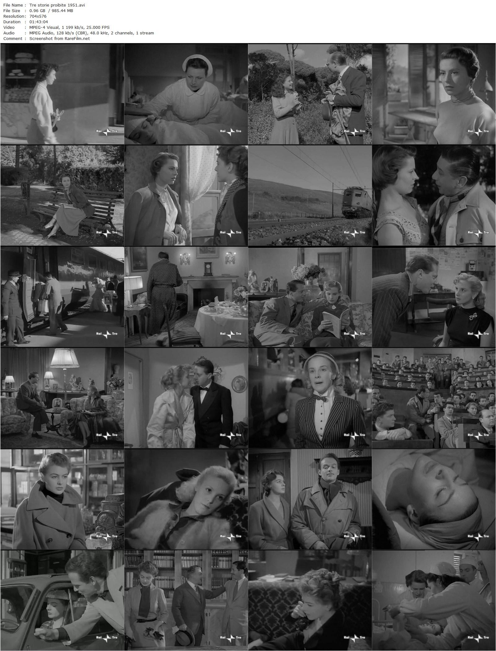 Three Forbidden Stories (1952) Augusto Genina, Lia Amanda-poster