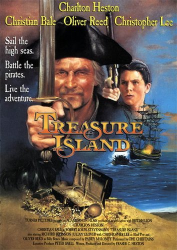 Treasure Island (1990) Fraser C. Heston, Charlton Heston, Christian Bale, Oliver Reed