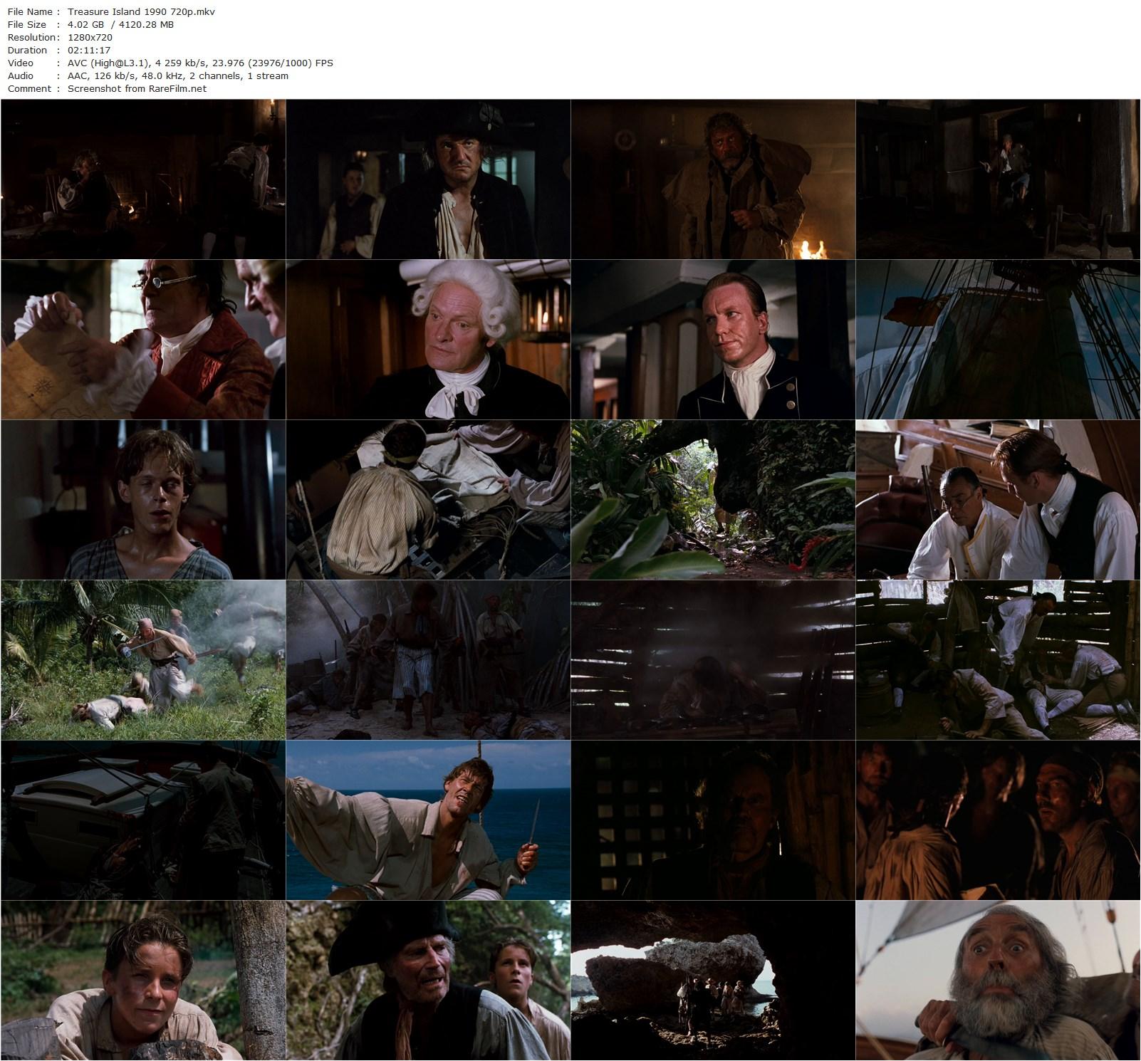 Treasure Island (1990) Fraser C. Heston, Charlton Heston, Christian Bale, Oliver Reed-poster