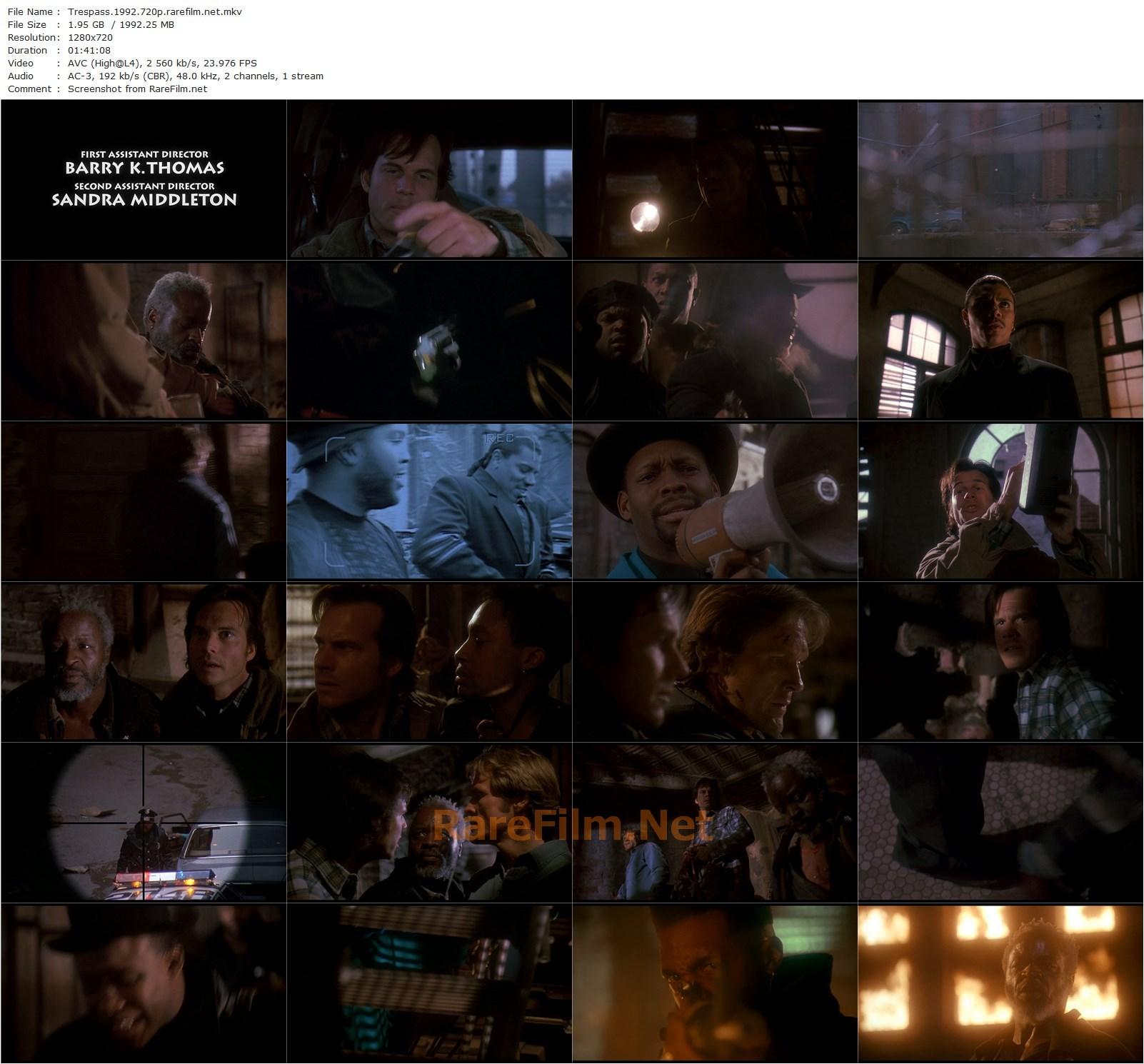 Trespass (1992) Walter Hill, Bill Paxton, Ice-T, William Sadler-poster