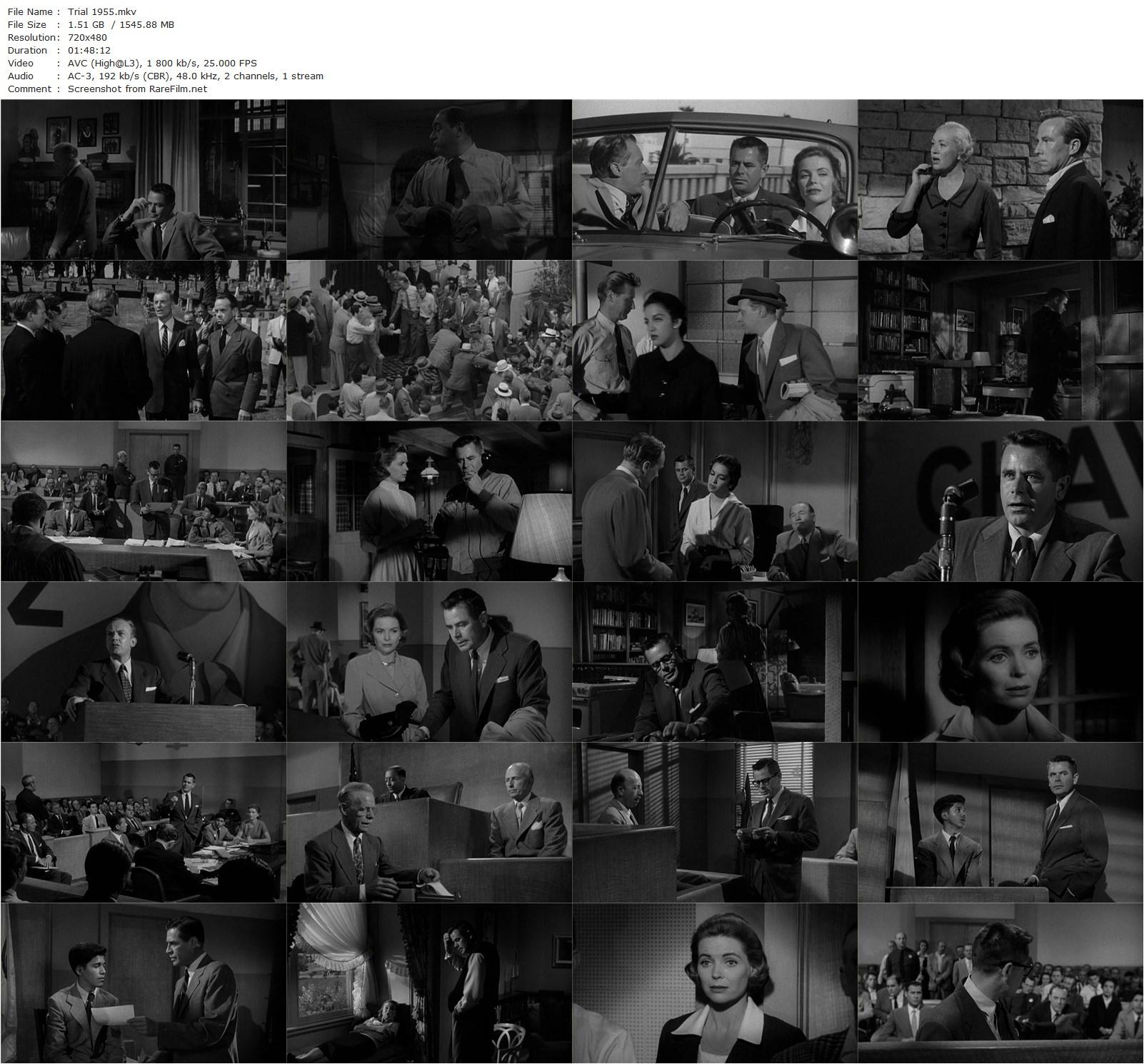 Trial (1955) Mark Robson, Glenn Ford-poster