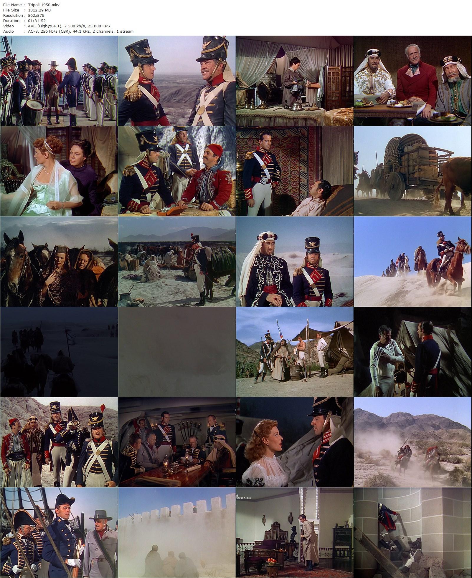 Tripoli (1950) Will Price, John Payne, Maureen O’Hara, Howard Da Silva-poster