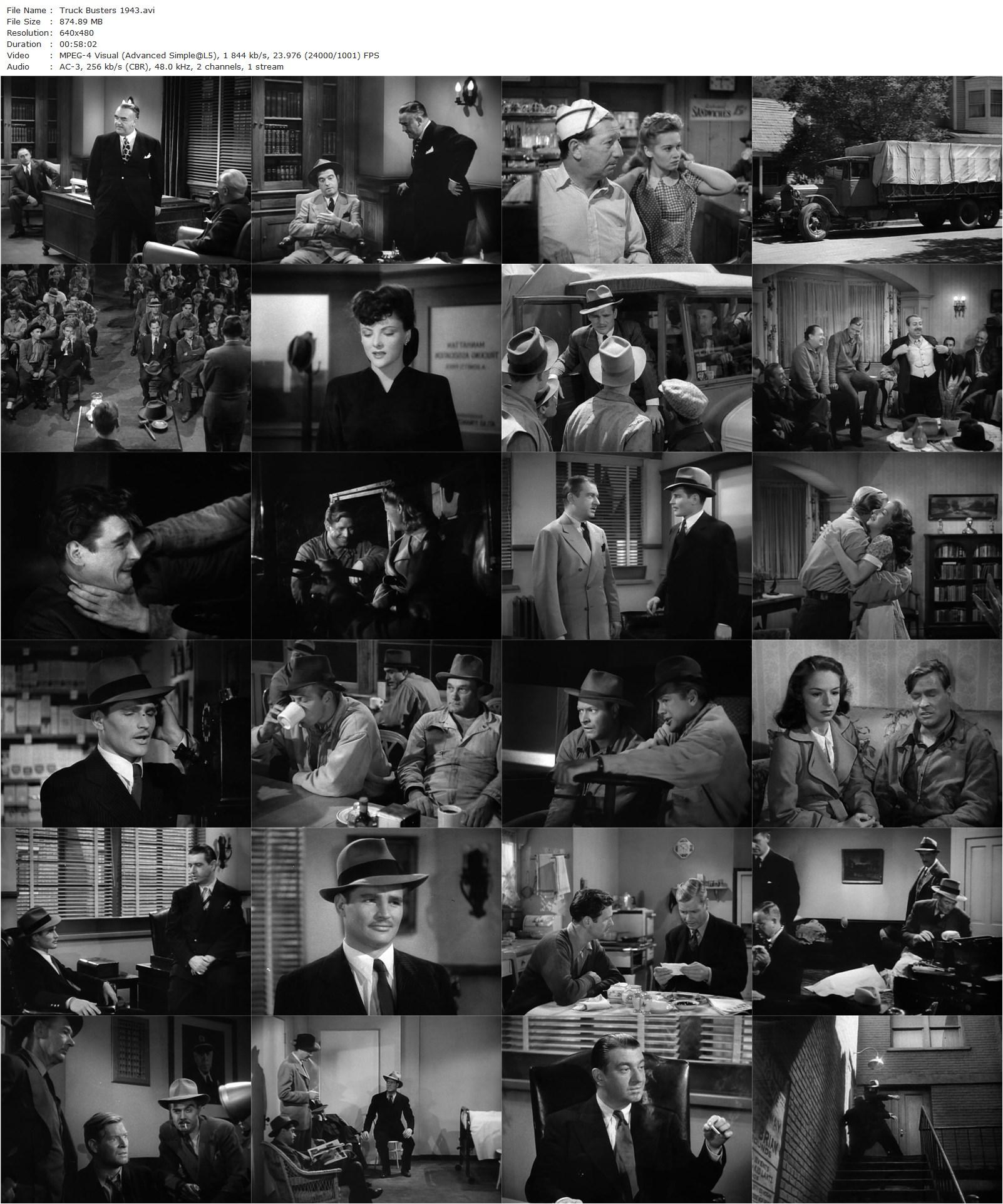 Truck Busters (1943) B. Reeves Eason, Richard Travis, Virginia Christine, Charles Lang-poster