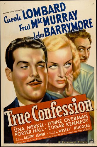 True Confession (1937) Wesley Ruggles, Carole Lombard, Fred MacMurray, John Barrymore