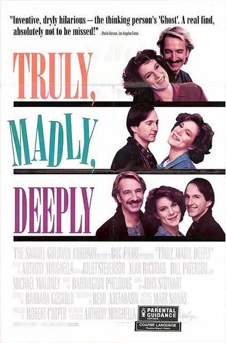 Truly Madly Deeply (1990) Anthony Minghella, Juliet Stevenson, Alan Rickman, Jenny Howe
