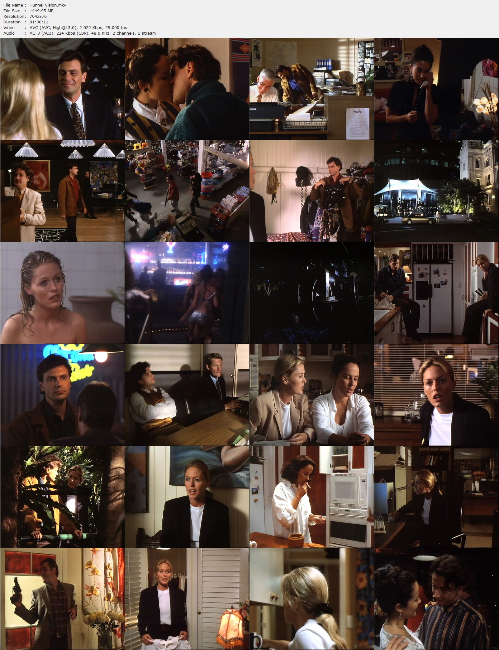 Tunnel Vision (1995) Clive Fleury, Patsy Kensit, Robert Reynolds, Rebecca Rigg, Mystery, Thriller-poster