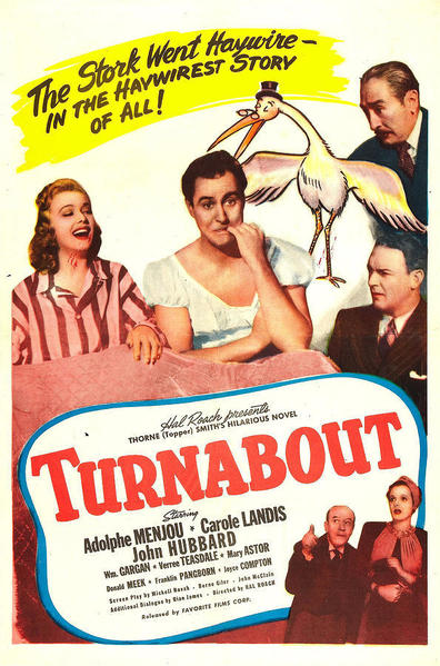 Turnabout (1940) Hal Roach, Adolphe Menjou, Carole Landis, John Hubbard
