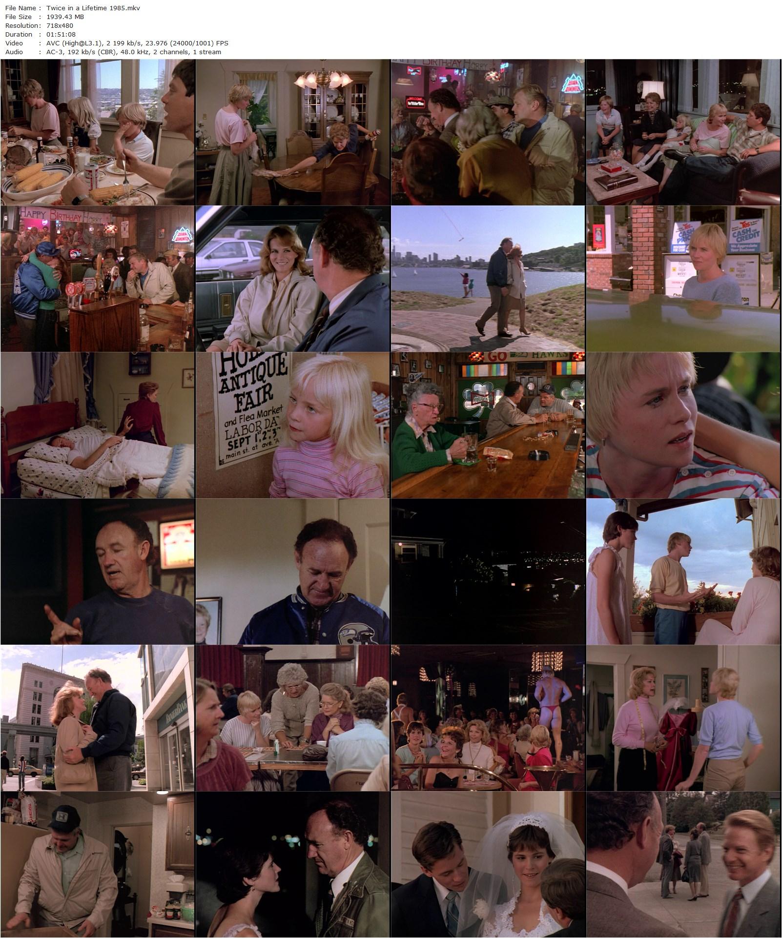 Twice in a Lifetime (1985) Bud Yorkin, Gene Hackman, Ann-Margret, Ellen Burstyn-poster