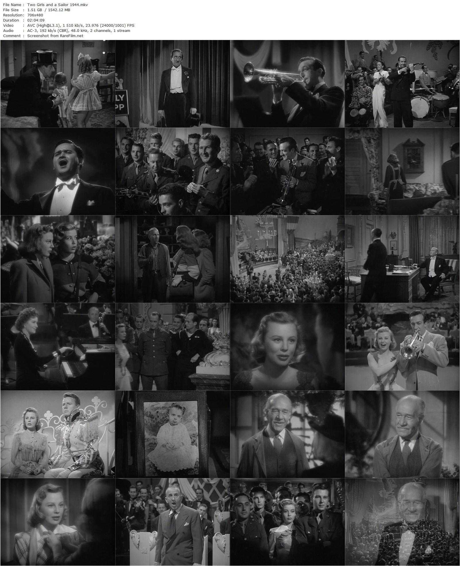 Two Girls and a Sailor (1944) Richard Thorpe, Van Johnson, June Allyson, Gloria DeHaven-poster