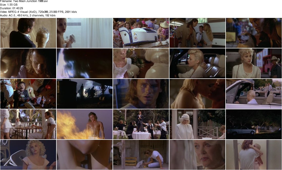 Two Moon Junction (1988) Zalman King, Sherilyn Fenn, Richard Tyson, Louise Fletcher, Drama, Romance, Erotic-poster
