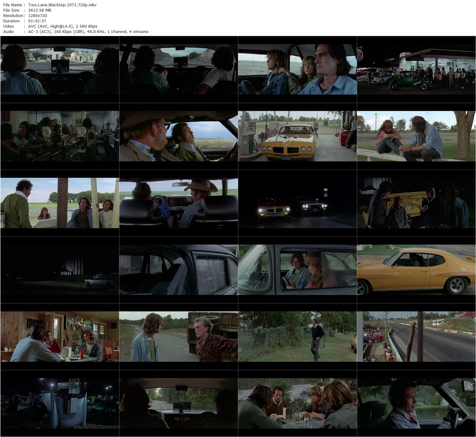 Two-Lane Blacktop (1971) Monte Hellman, James Taylor, Warren Oates, Laurie Bird-poster