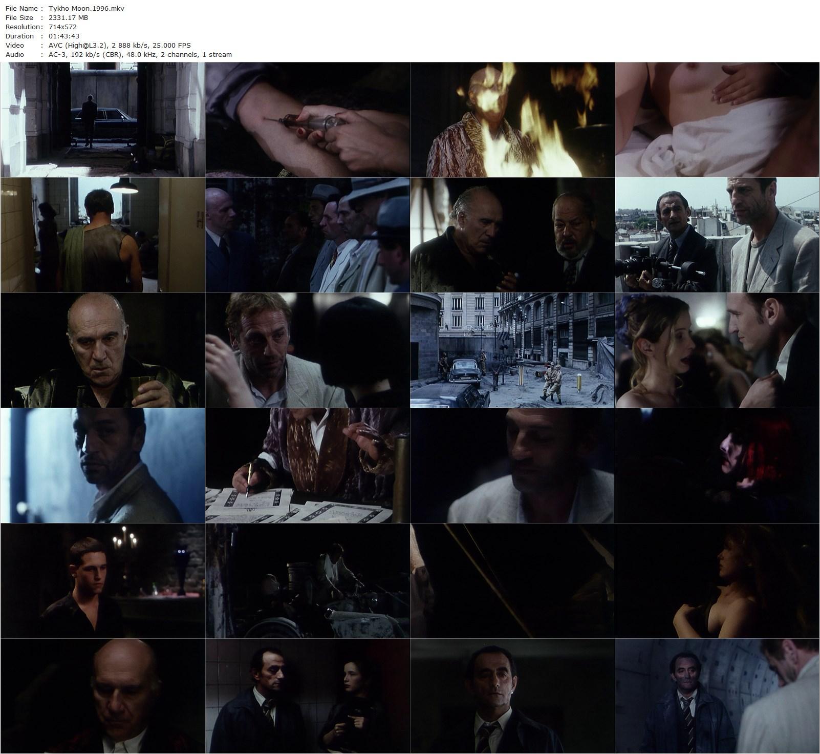 Tykho Moon (1996) Enki Bilal, Julie Delpy, Johan Leysen, Michel Piccoli-poster