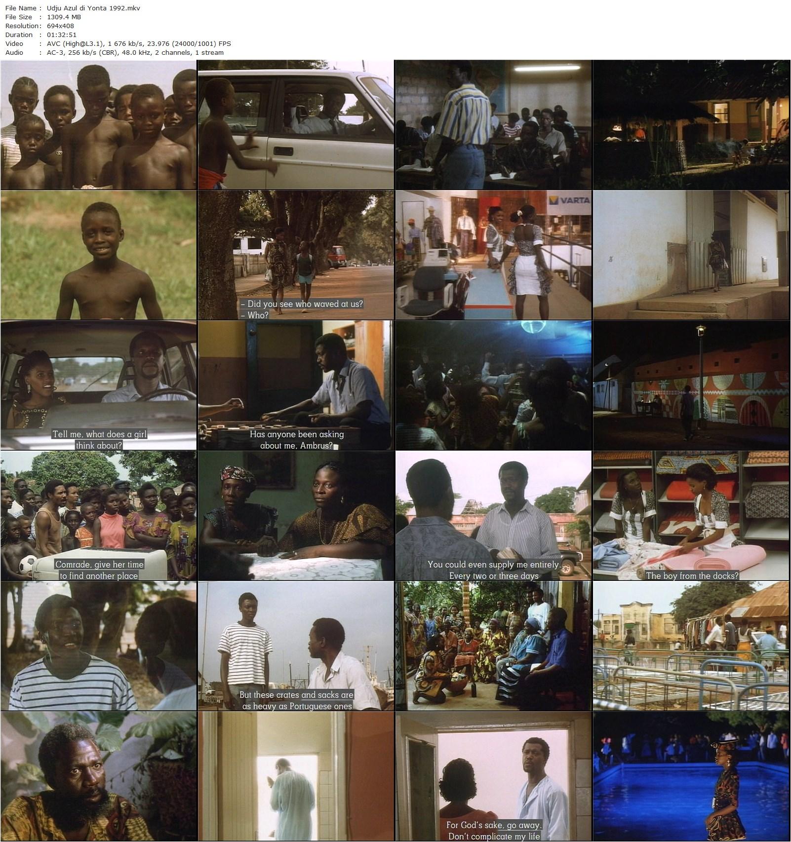 The Blue Eyes of Yonta AKA Udju Azul di Yonta (1992) Flora Gomes, Jorge Quintino Biague, Marcelo Cabral, Jacquelina Camara-poster