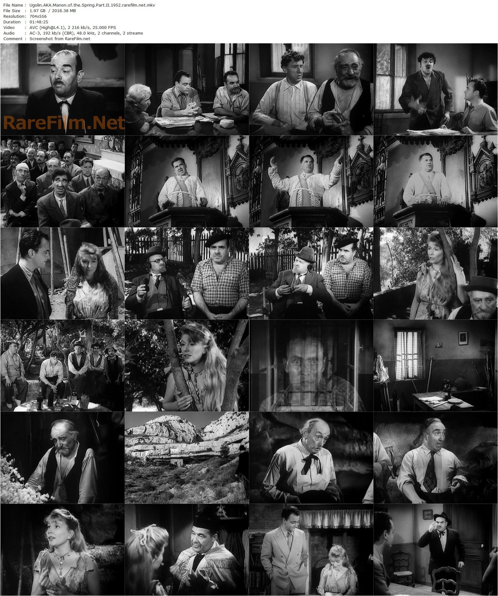 Manon of the Spring / Manon des sources (1952) Marcel Pagnol, Edmond Ardisson, Henri Arius, André Bervil-poster