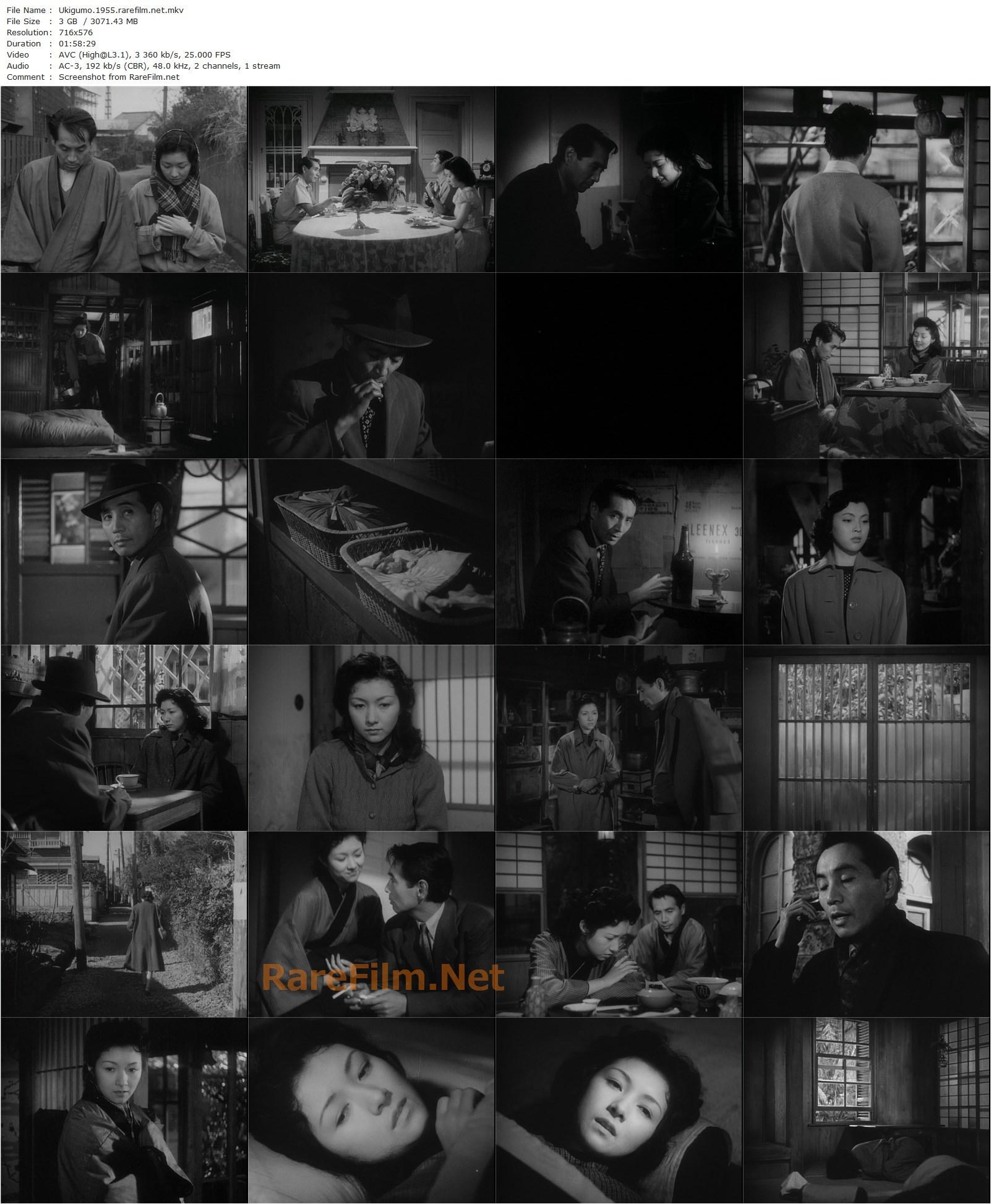 Floating Clouds / Ukigumo (1955) Mikio Naruse, Hideko Takamine, Masayuki Mori, Mariko Okada-poster