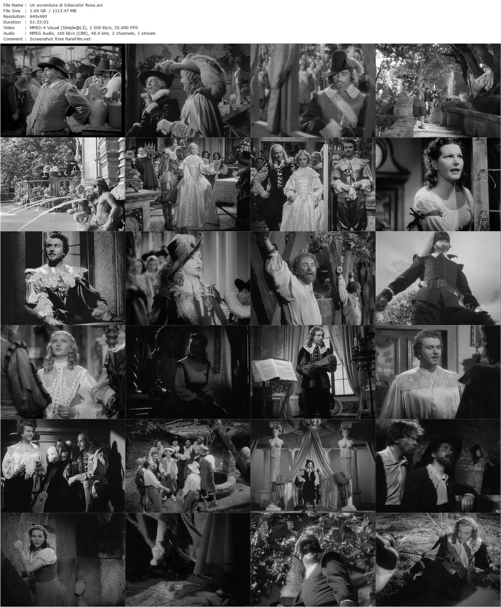 An Adventure of Salvator Rosa (1939) Alessandro Blasetti, Gino Cervi, Luisa Ferida, Rina Morelli-poster