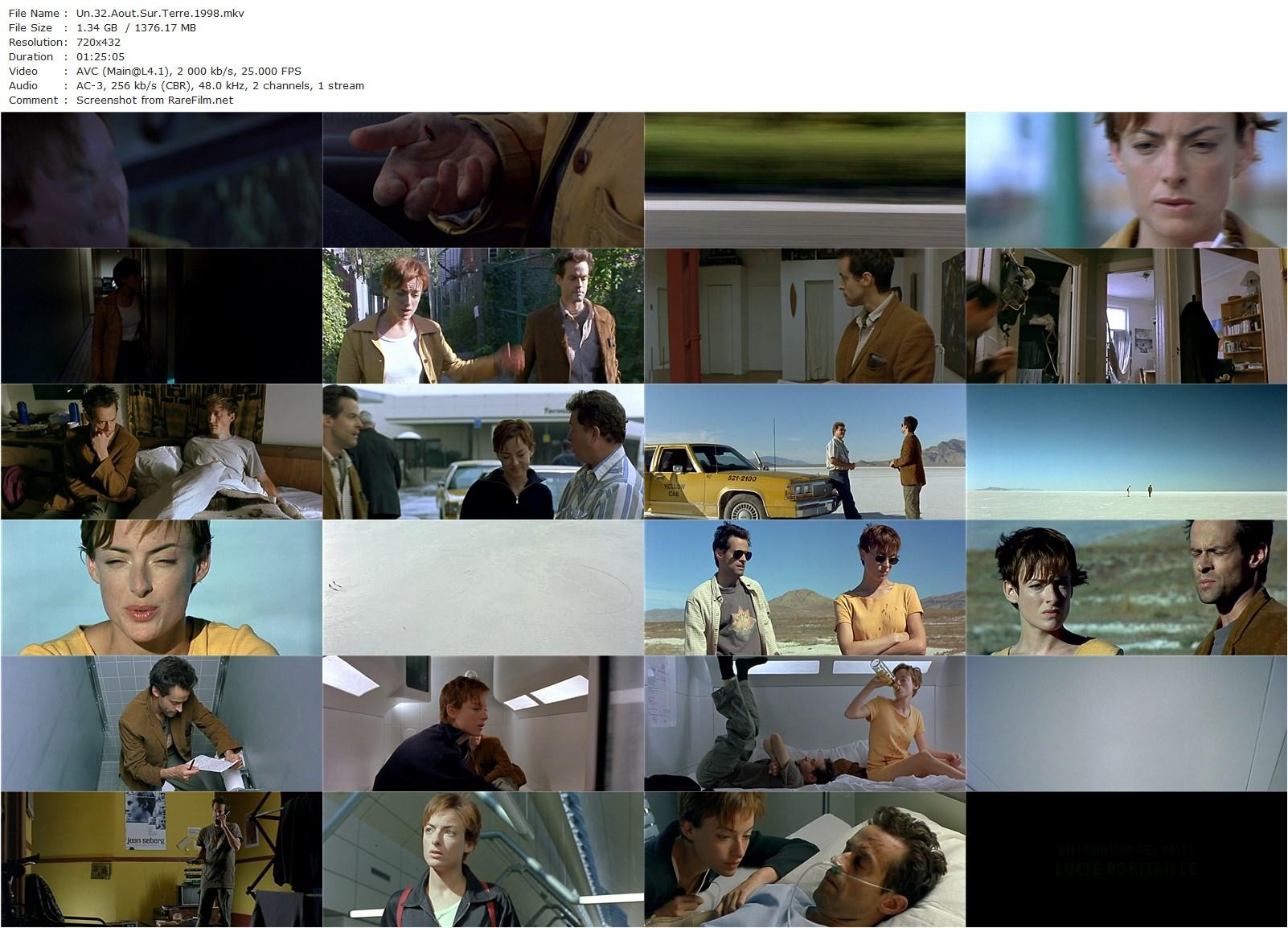 August 32nd on Earth / Un 32 août sur terre (1998) Denis Villeneuve, Pascale Bussières, Alexis Martin, Paule Baillargeon-poster