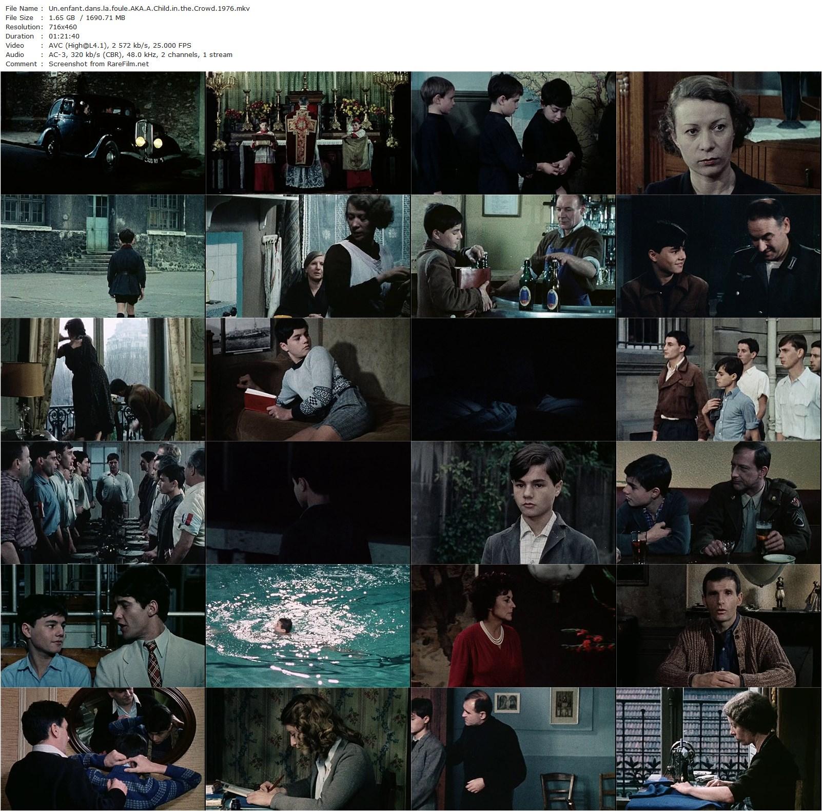 A Child in the Crowd / Un enfant dans la foule (1976) Gérard Blain, Jean François Cimino, César Chauveau, Annie Kovaks-poster