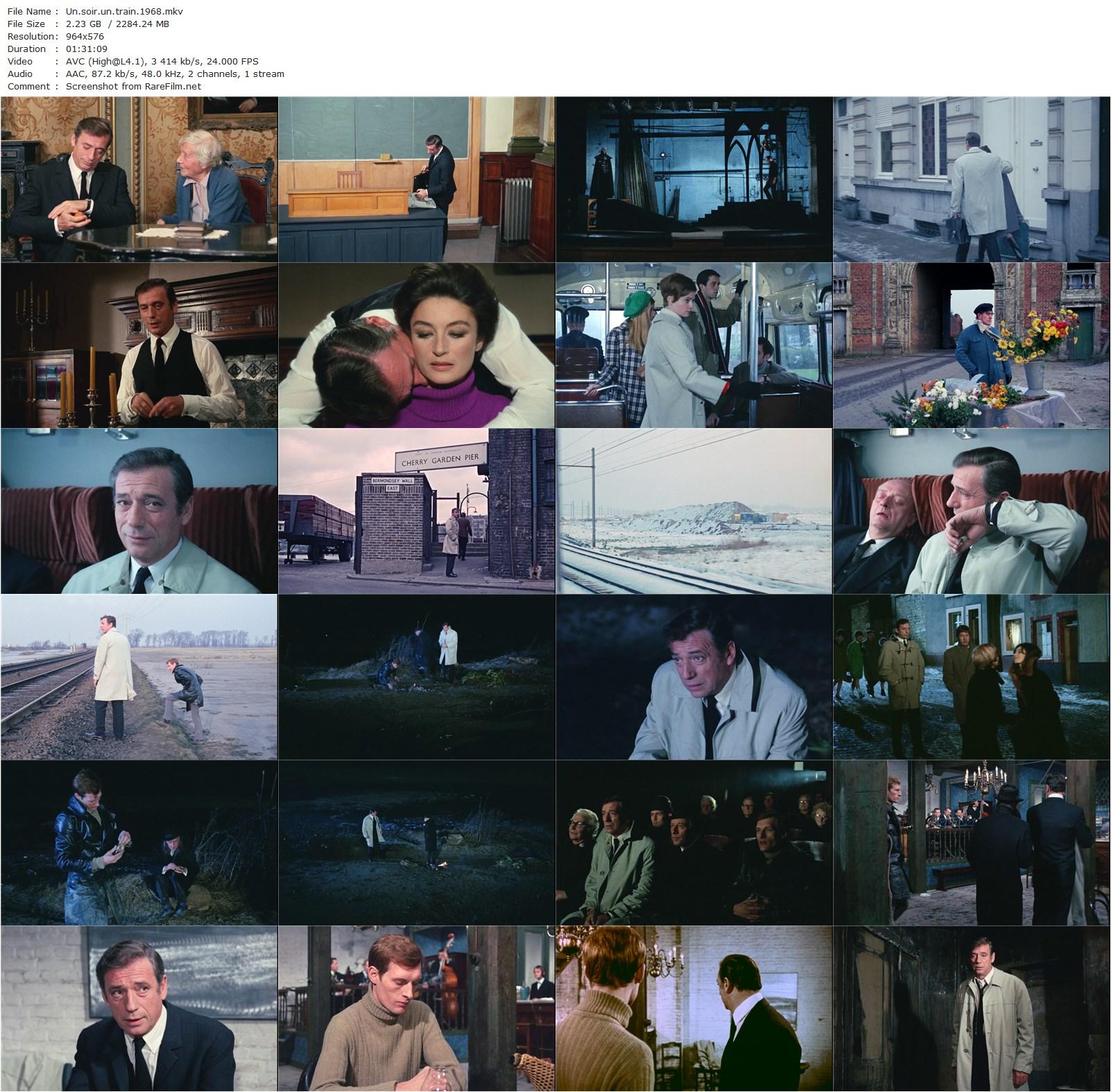 One Night… a Train / Un soir, un train (1968) André Delvaux, Yves Montand, Anouk Aimée, Adriana Bogdan-poster