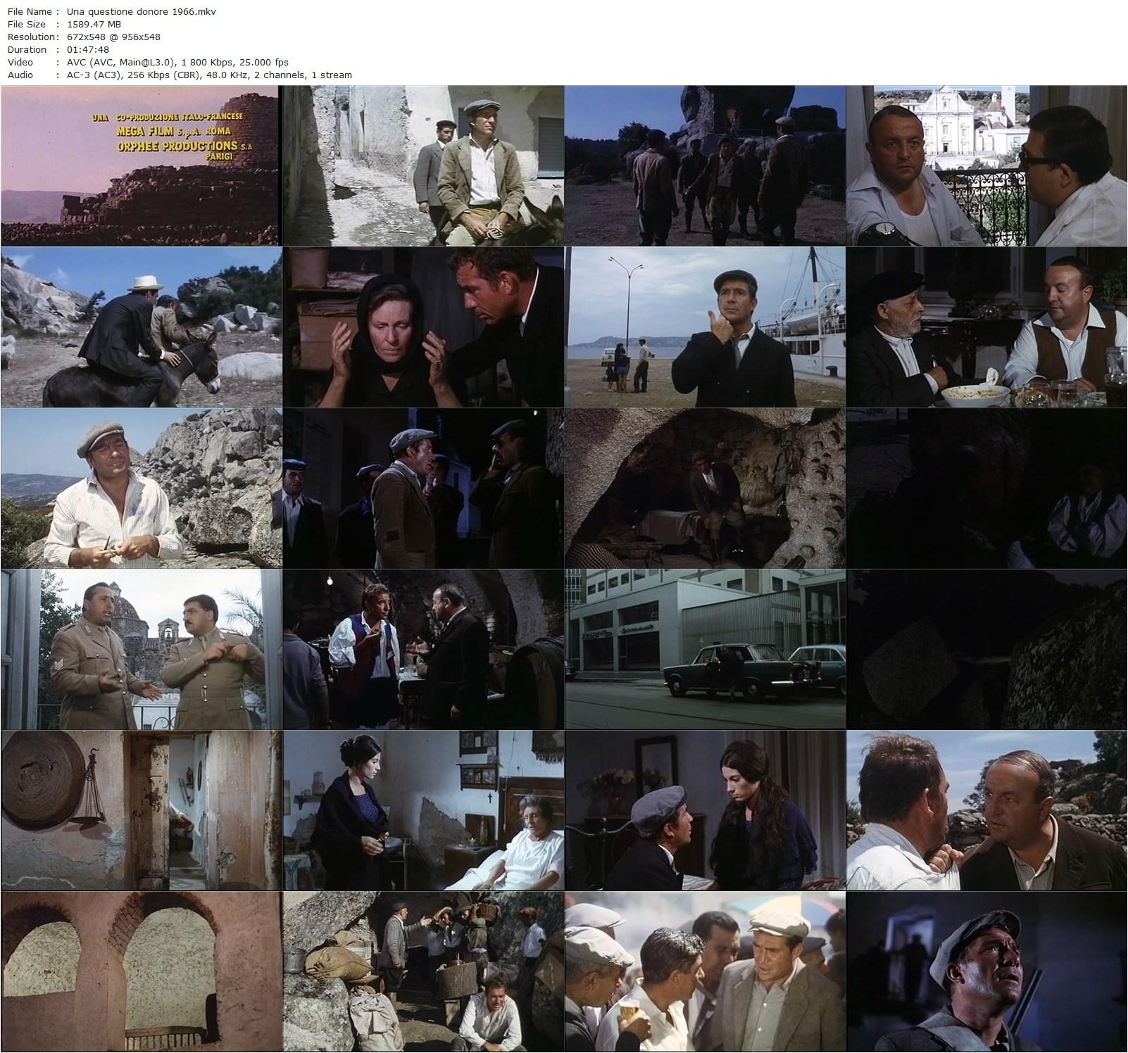 Una questione d’onore (1966) Luigi Zampa, Ugo Tognazzi, Nicoletta Machiavelli, Bernard Blier-poster