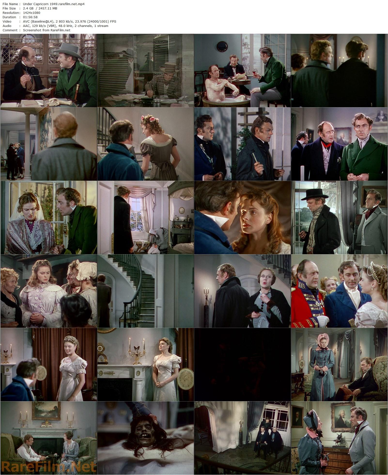 Under Capricorn (1949) Alfred Hitchcock, Ingrid Bergman, Joseph Cotten, Michael Wilding-poster