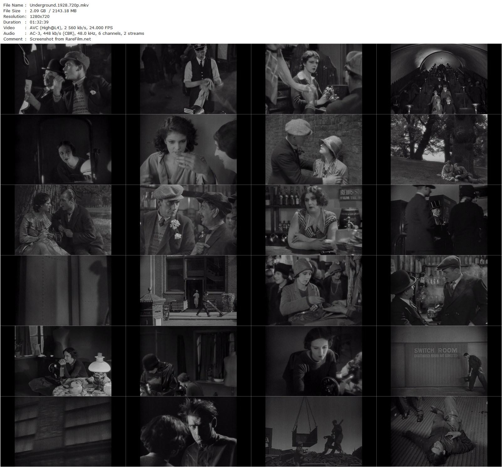 Underground (1928) Anthony Asquith, Brian Aherne, Elissa Landi, Cyril McLaglen-poster