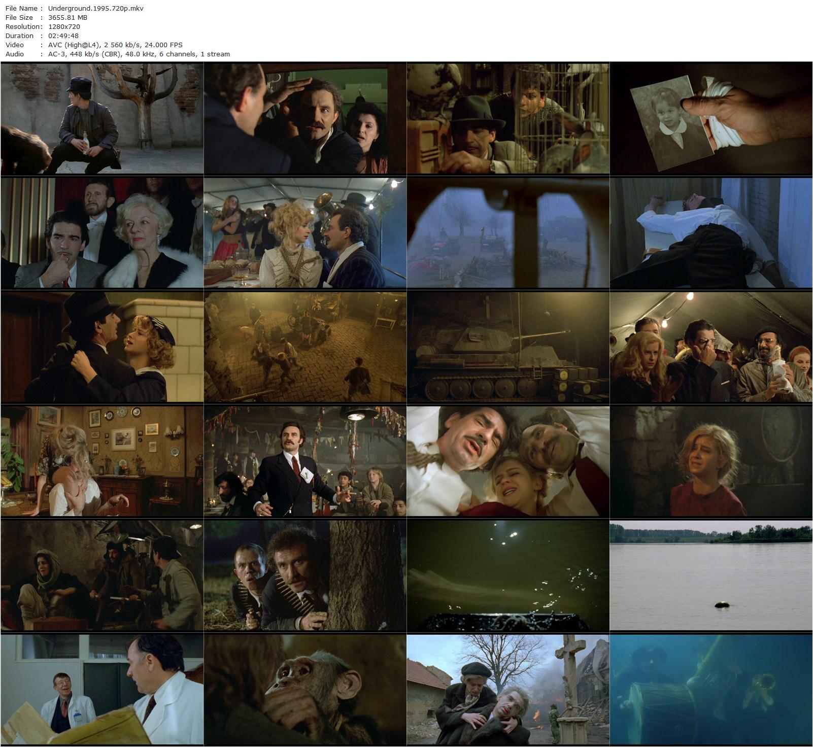 Underground (1995) Emir Kusturica, Predrag ‘Miki’ Manojlovic, Lazar Ristovski, Mirjana Jokovic-poster