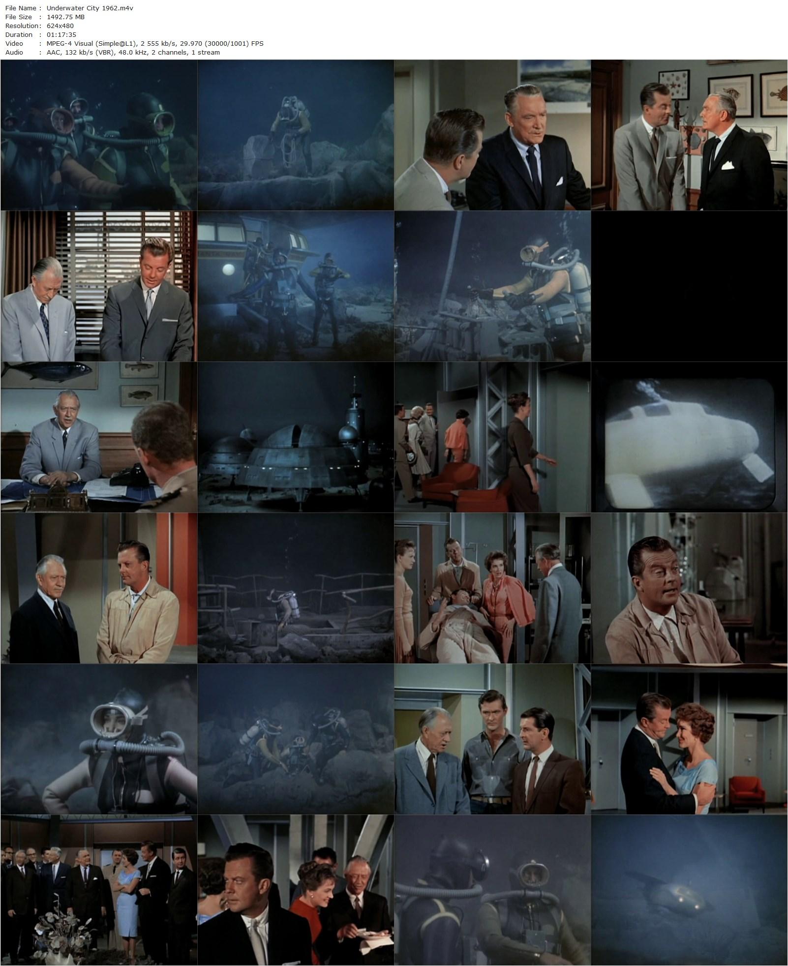 The Underwater City (1962) Frank McDonald, William Lundigan, Julie Adams, Roy Roberts-poster